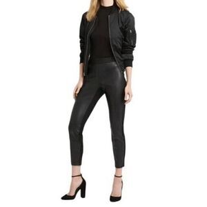 GAP Faux Leather Front Leggings Black Size S